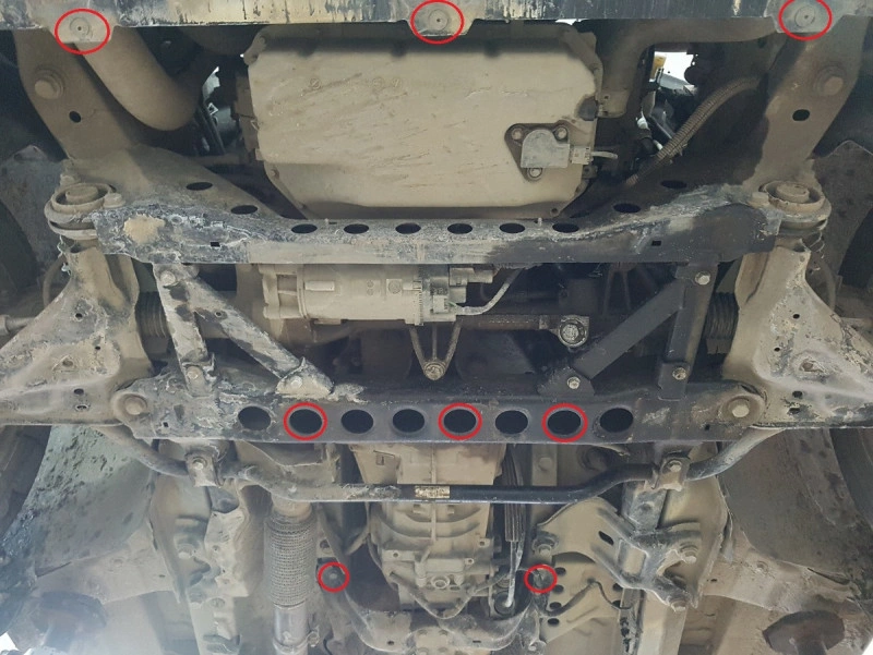 Bunnplate stål Mercedes V-Klasse W447 4x2 2014 -> | Motordeksel - Beskyttelse deksel under motor – bilde 8