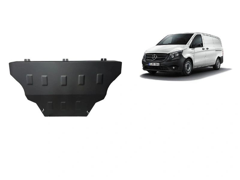Bunnplate stål Mercedes V-Klasse W447 4x2 2014 -> | Motordeksel - Beskyttelse deksel under motor