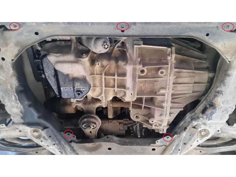 Bunnplate stål Mercedes V-Klasse W447 4x2 2014 -> | Motordeksel - Beskyttelse deksel under motor – bilde 7