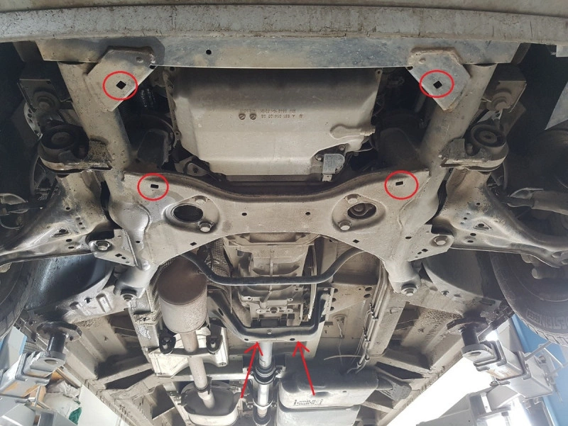 Bunnplate stål Mercedes Viano W639 4x2 2003 - 2014 | Girkassedeksel - Beskyttelse deksel under girkasse – bilde 6