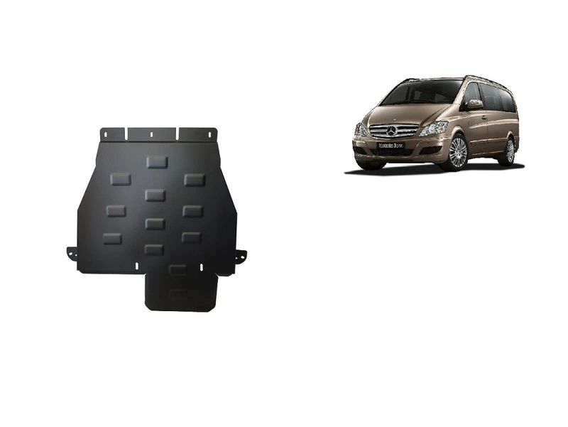 Bunnplate stål Mercedes Viano W639 4x4 2003 - 2014 | Girkassedeksel for automatgir - Beskyttelse deksel under girkasse