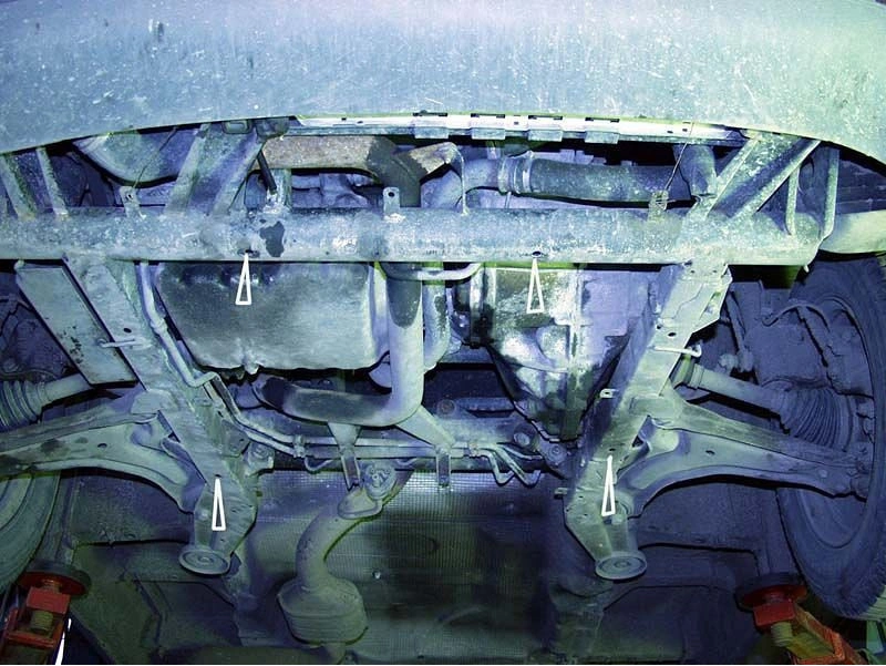 Bunnplate stål Mercedes Vito 1996 - 2003 | Motordeksel - Beskyttelse deksel under motor – bilde 3