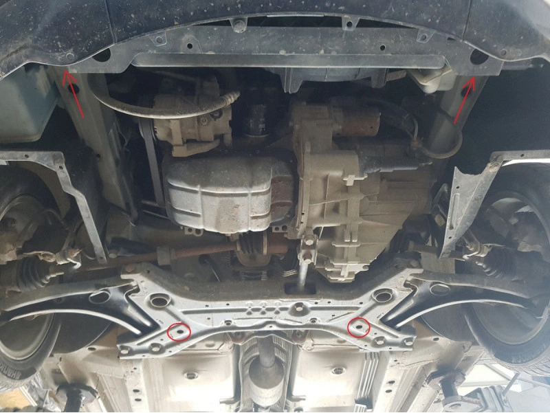 Bunnplate stål Mitsubishi Colt 2002 - 2013 | Motordeksel - Beskyttelse deksel under motor – bilde 6