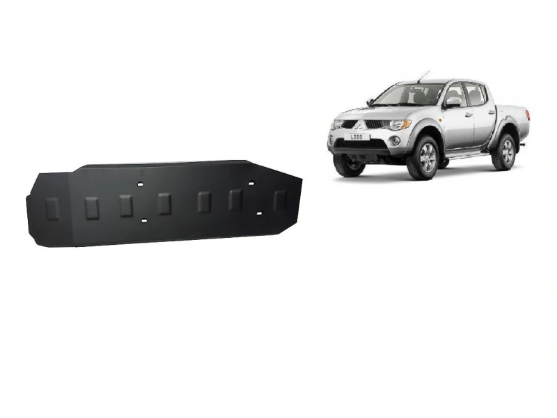 Bunnplate stål Mitsubishi L 200 2005 - 2015 | Drivstofftankdeksel - Beskyttelse deksel under dieseltank