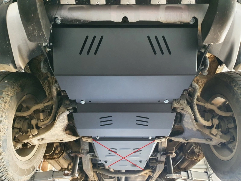 Bunnplate stål Mitsubishi L200 2005–2015 │ Motordeksel - Beskyttelse deksel under motor – bilde 3