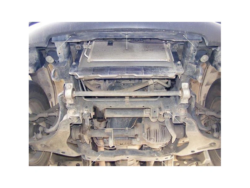 Bunnplate stål Mitsubishi L200 2005–2015 │ Motordeksel - Beskyttelse deksel under motor – bilde 7