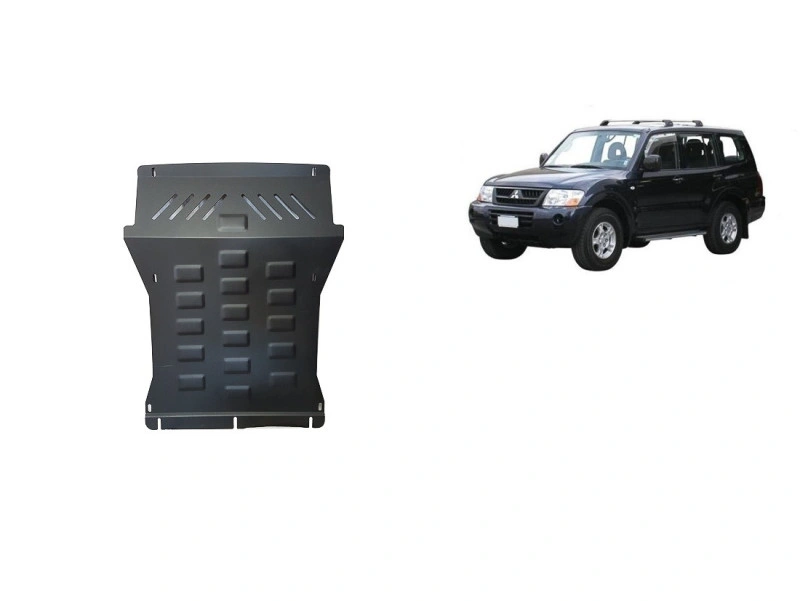 Bunnplate stål Mitsubishi Pajero 3 (V60, V70) 1999 - 2007 | Motordeksel - Beskyttelse deksel under motor