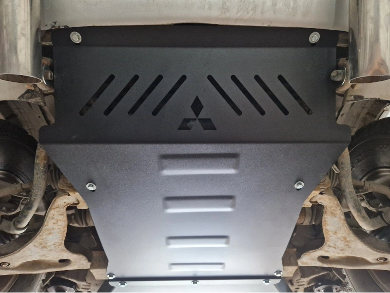 Bunnplate stål Mitsubishi Pajero 3 (V60, V70) 1999 - 2007 | Motordeksel - Beskyttelse deksel under motor – bilde 4