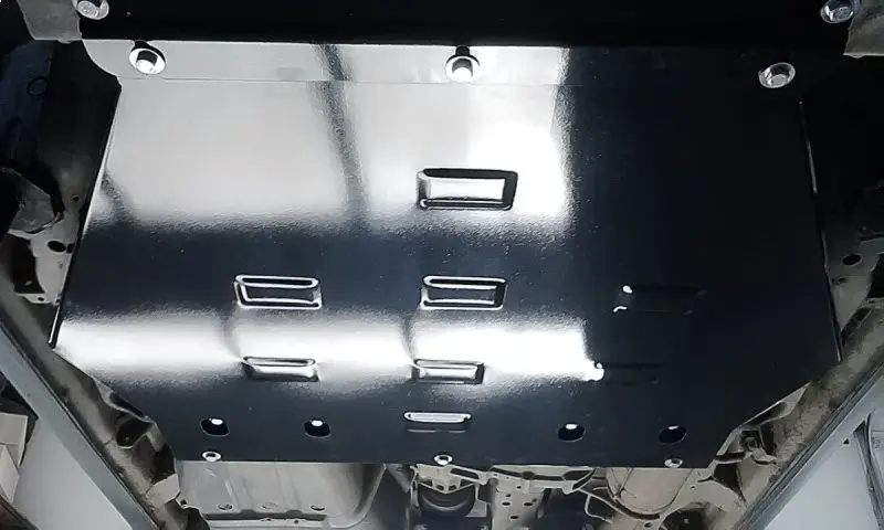 Bunnplate stål Mitsubishi Pajero IV 2006 - 2021 │ beskyttelse deksel under girkasse – bilde 3