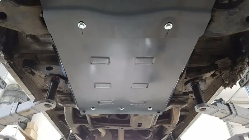 Bunnplate stål Mitsubishi Pajero IV 2006 - 2021 │ beskyttelse deksel under girkasse – bilde 4
