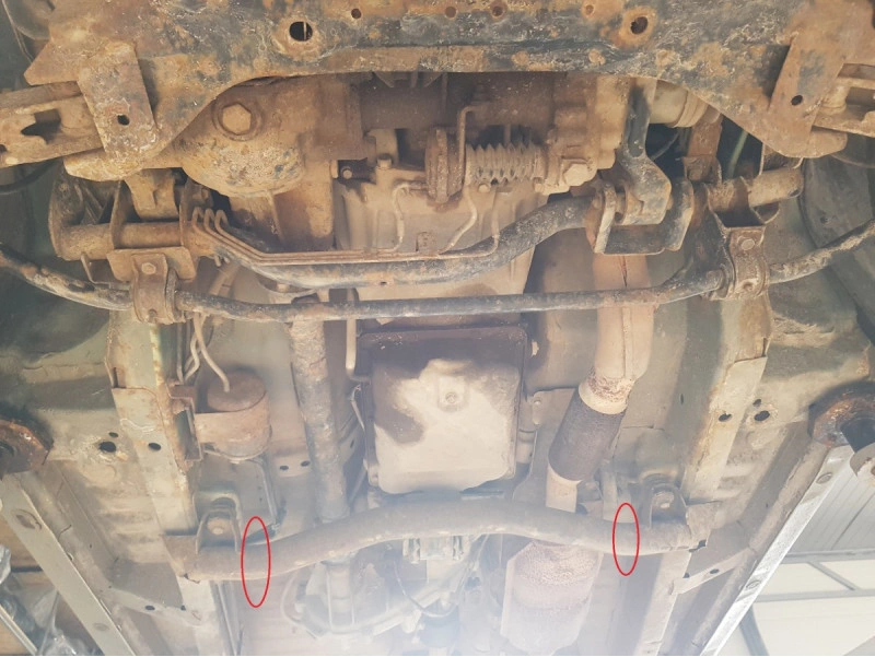 Bunnplate stål Mitsubishi Pajero Pinin 1997 - 2007 | Girkassedeksel - Beskyttelse deksel under girkasse – bilde 4