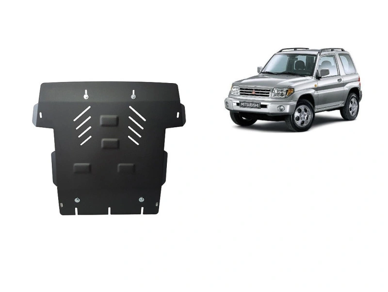 Bunnplate stål Mitsubishi Pajero Pinin 1997 - 2007 | Motordeksel - Beskyttelse deksel under motor