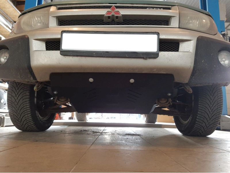 Bunnplate stål Mitsubishi Pajero Pinin 1997 - 2007 | Motordeksel - Beskyttelse deksel under motor – bilde 8