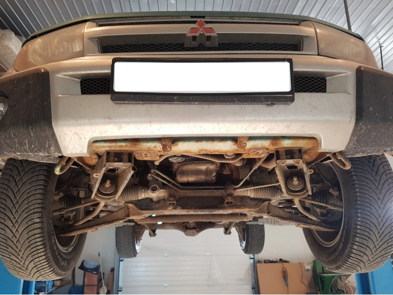 Bunnplate stål Mitsubishi Pajero Pinin 1997 - 2007 | Motordeksel - Beskyttelse deksel under motor – bilde 9