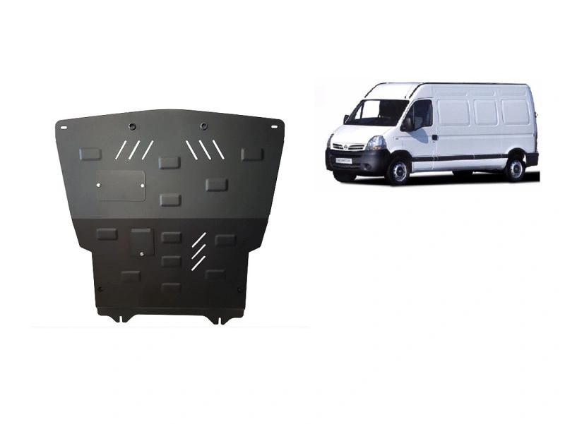 Bunnplate stål Nissan Interstar / Renault Master / Opel Movano | Motordeksel - Beskyttelse deksel under motor