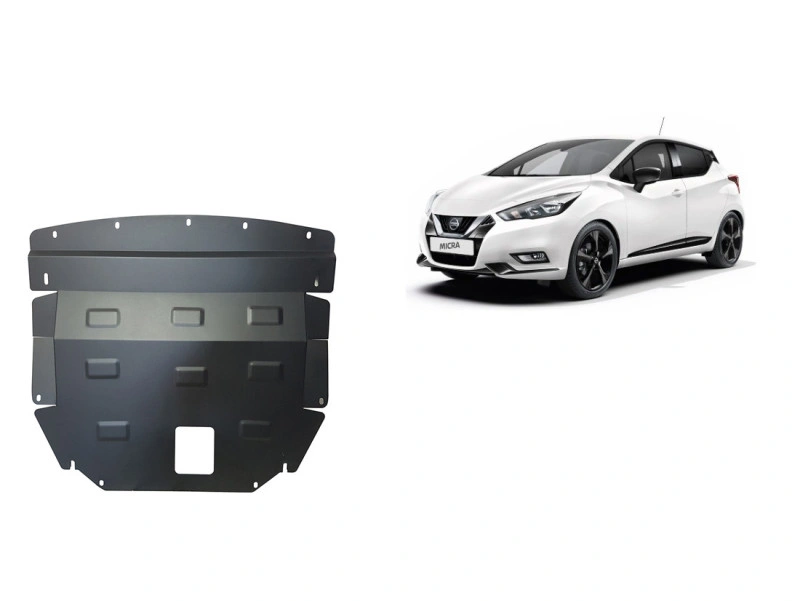 Bunnplate stål Nissan Micra 2016 -> |  Motordeksel - Beskyttelse deksel under motor