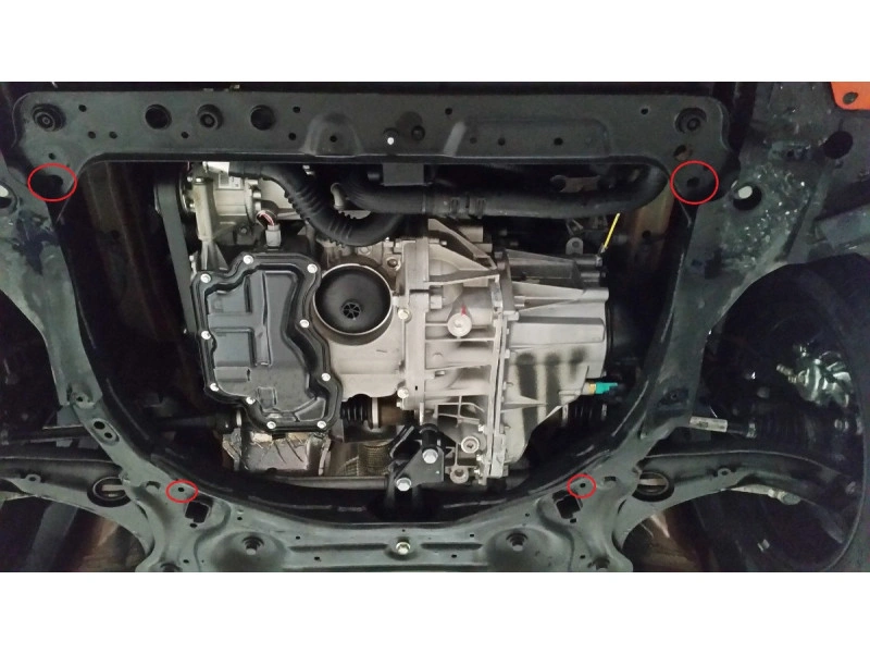 Bunnplate stål Nissan Micra 2016 -> |  Motordeksel - Beskyttelse deksel under motor – bilde 4