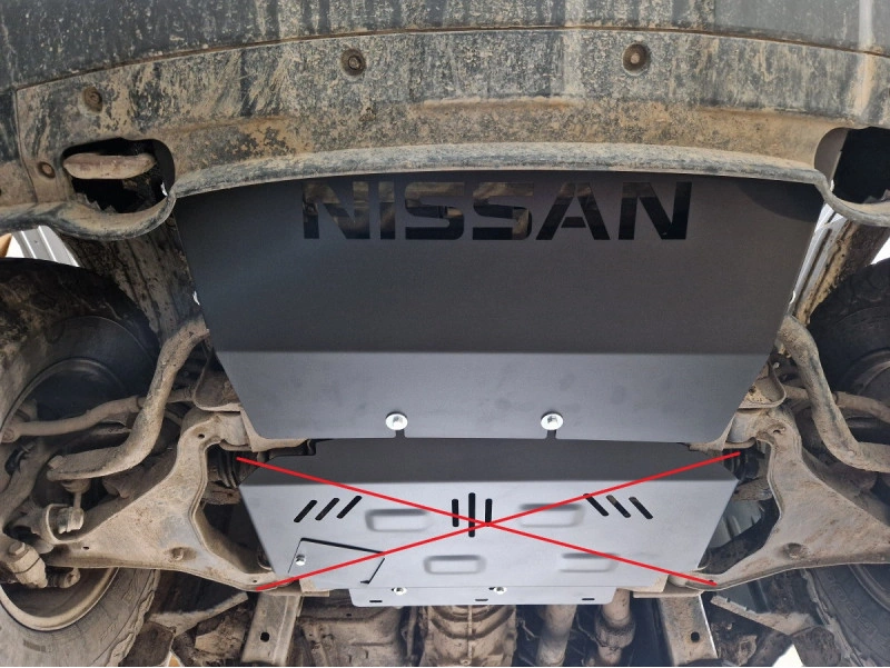 Bunnplate stål Nissan Navara 2005 - 2015 | Radiatordeksel - Beskyttelse deksel under radiator – bilde 4