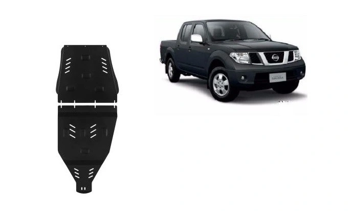 Bunnplate stål Nissan Navara III (D40) 2005 - 2015  │ Girkassedeksel - Beskyttelse deksel under girkasse + overføringskasse