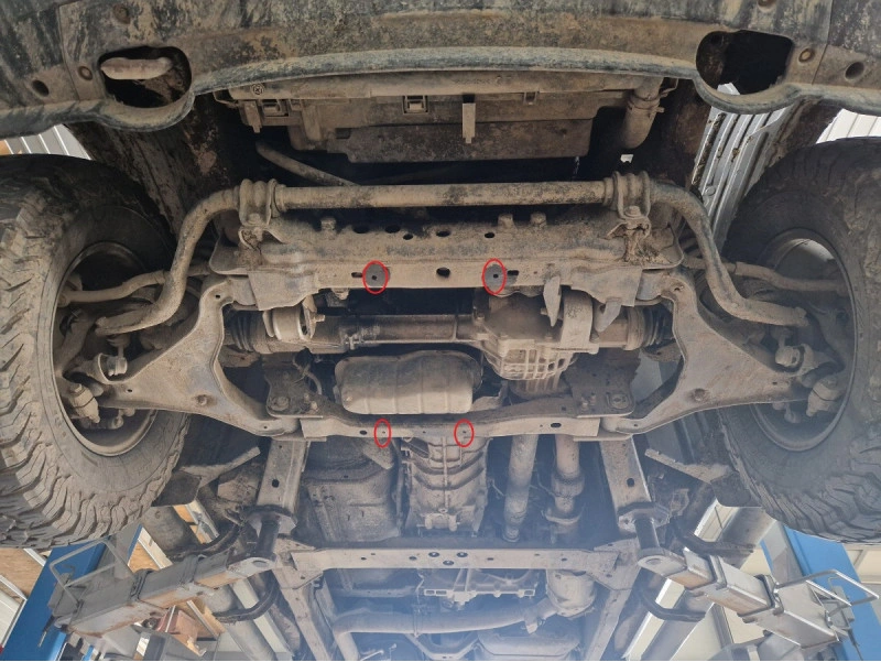 Bunnplate stål Nissan Navara III (D40) 2005 - 2015  │ Motordeksel - Beskyttelse deksel under motor – bilde 5