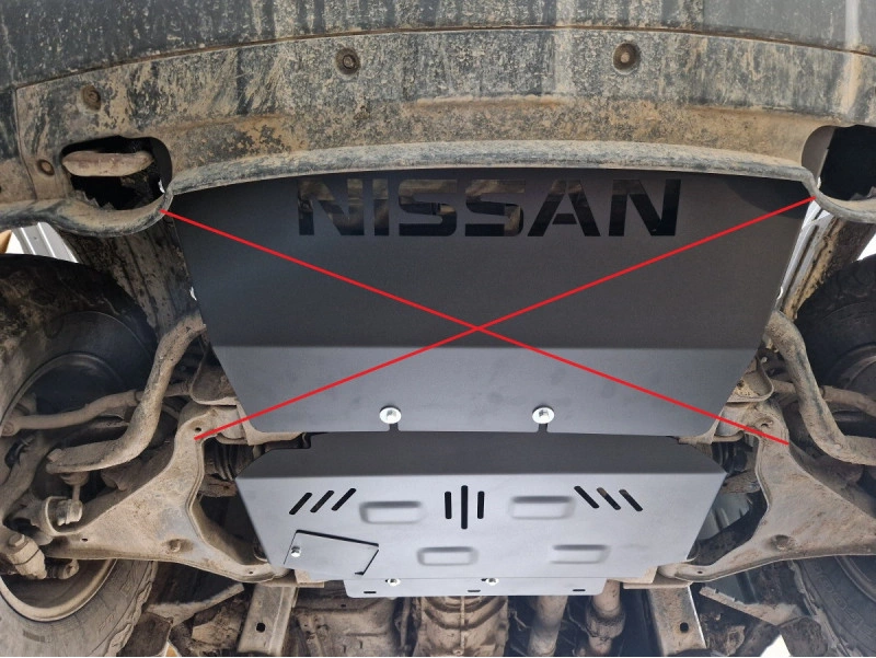 Bunnplate stål Nissan Navara III (D40) 2005 - 2015  │ Motordeksel - Beskyttelse deksel under motor – bilde 6
