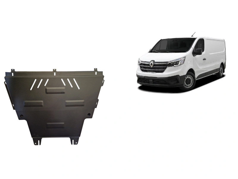 Bunnplate stål Nissan NV300 2022 -> |  Motordeksel - Beskyttelse deksel under motor