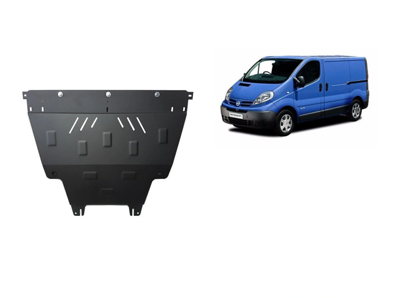 Bunnplate stål Nissan Primastar 2001 - 2015 | Motordeksel - Beskyttelse deksel under motor