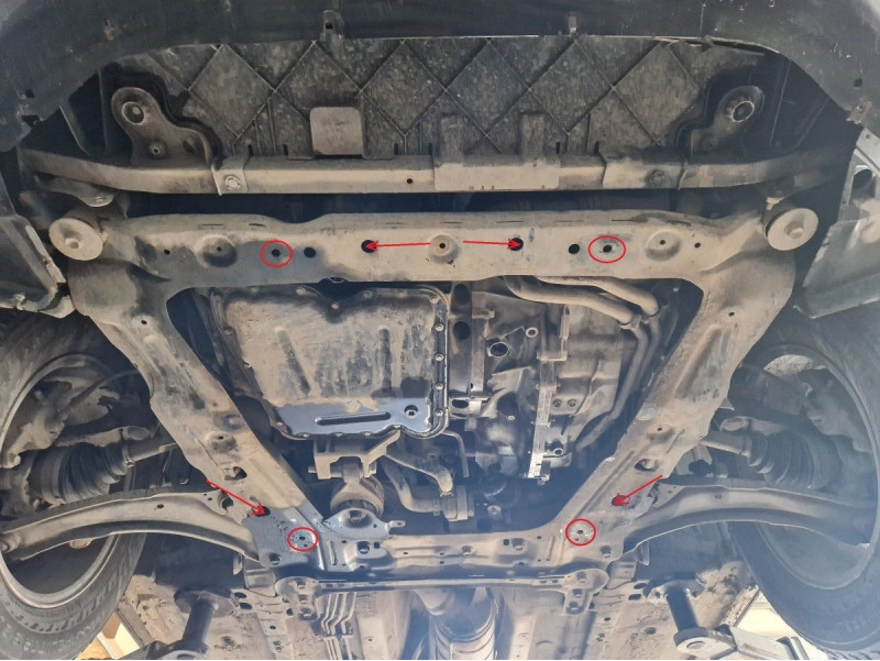 Bunnplate stål Nissan Qashqai 2006 - 2013 | Motordeksel - Beskyttelse deksel under motor – bilde 5