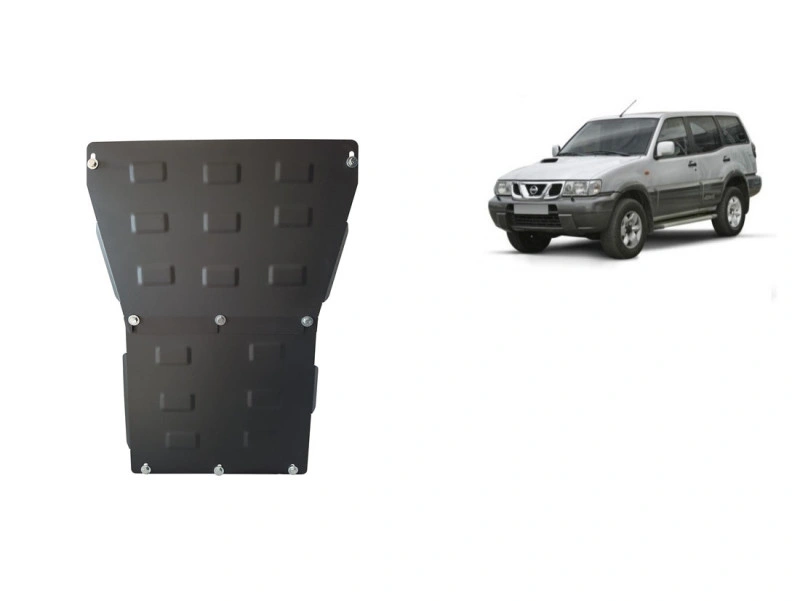 Bunnplate stål Nissan Terrano II 1992 - 2007 | Motordeksel - Beskyttelse deksel under motor