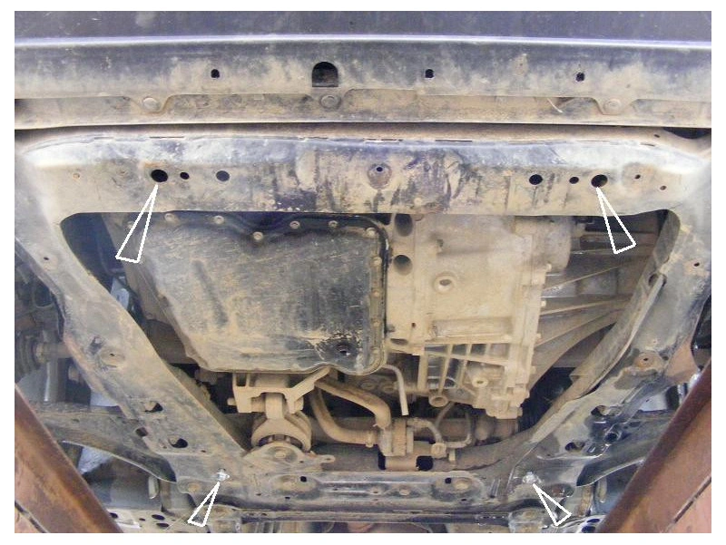 Bunnplate stål Nissan X-Trail T31 2007 - 2013 | Motordeksel - Beskyttelse deksel under motor – bilde 3