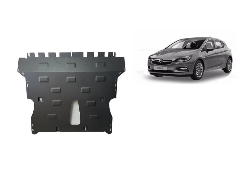 Bunnplate stål Opel Astra K 2015 - 2022 | Motordeksel - Beskyttelse deksel under motor