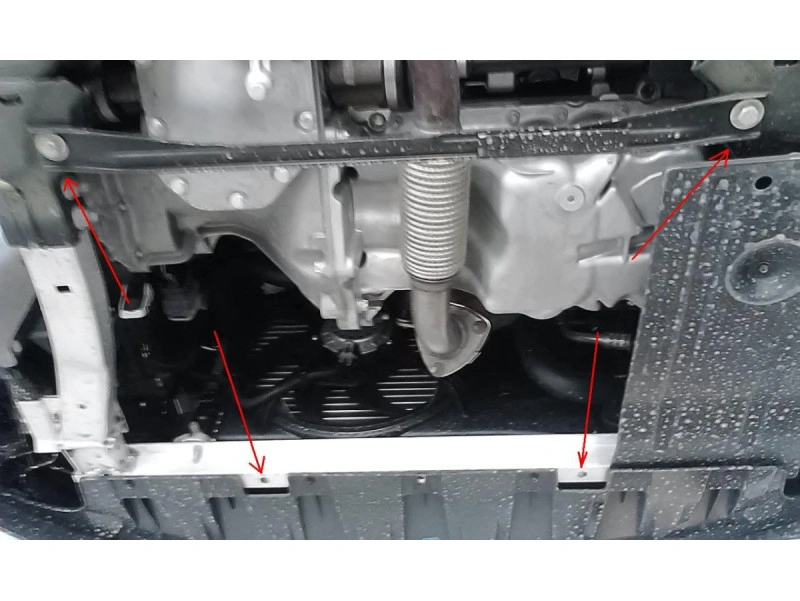 Bunnplate stål Opel Corsa E 2014 - 2019 | Motordeksel - Beskyttelse deksel under motor – bilde 4