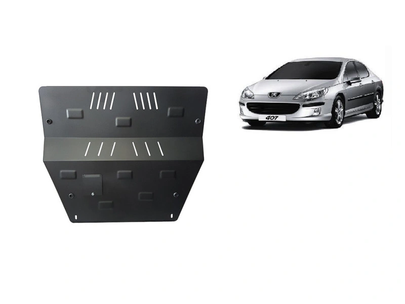 Bunnplate stål Peugeot 407 2004 - 2011 | Motordeksel - Beskyttelse deksel under motor