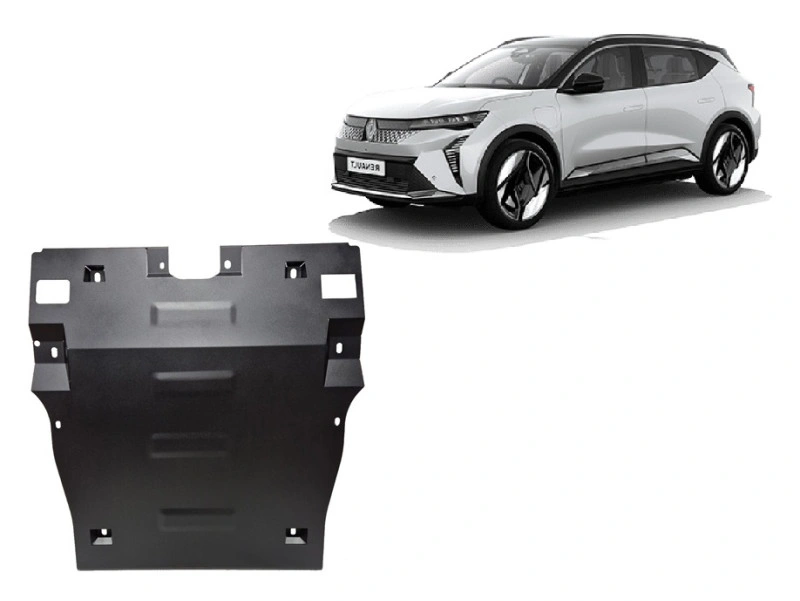 Bunnplate stål Renault Scenic E-Tech Electric 2024 -> | Motordeksel - Beskyttelse deksel under motor