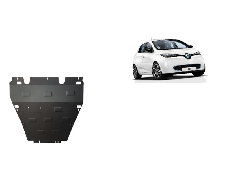 Bunnplate stål Renault Zoe 2012 -> | Motordeksel - Beskyttelse deksel under motor