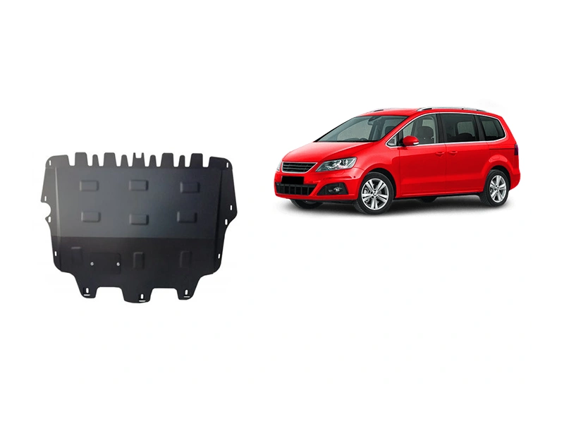 Bunnplate stål Seat Alhambra 2010 - 2020 / Vw Sharan 2010 - 2022 | Motordeksel - Beskyttelse deksel under motor