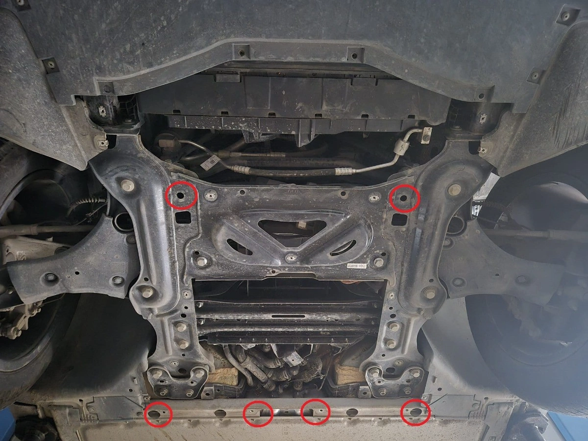 Bunnplate stål Skoda Enyaq iV / VW ID.3 / VW ID.4 / VW ID.5 / Audi Q4 e-Tron / Cupra Born | Motordeksel - Beskyttelse deksel under elmotor – bilde 13