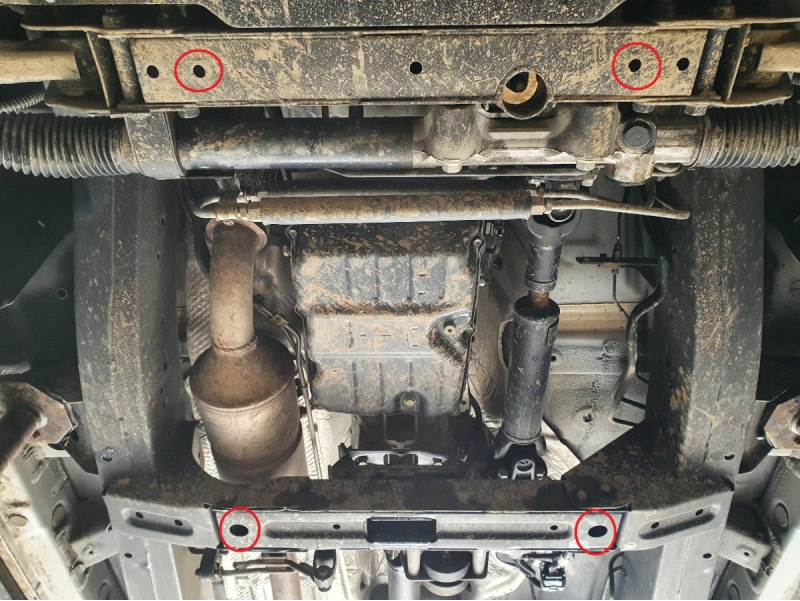 Bunnplate stål Ssangyong Musso Grand 2018 ->  | Girkassedeksel - Beskyttelse deksel under girkasse – bilde 3