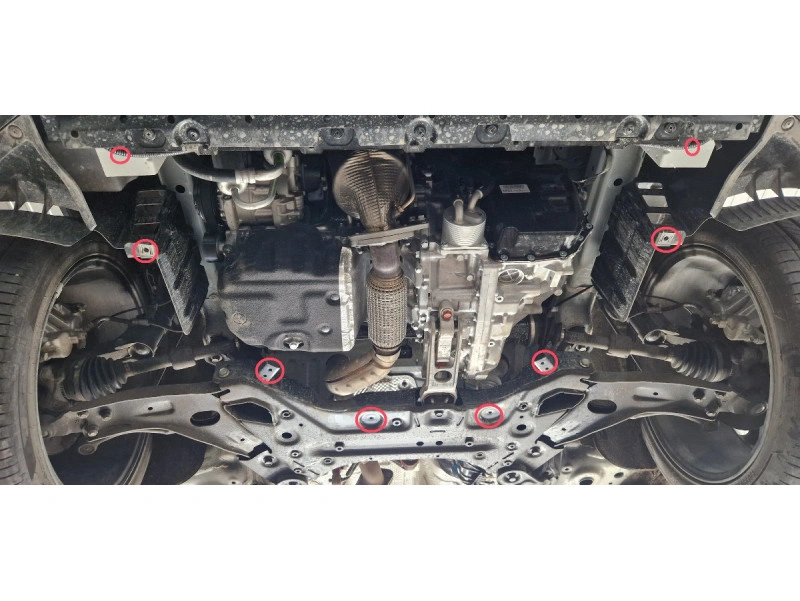 Bunnplate stål Ssangyong Torres 2022-> | Motordeksel - Beskyttelse deksel under motor – bilde 5