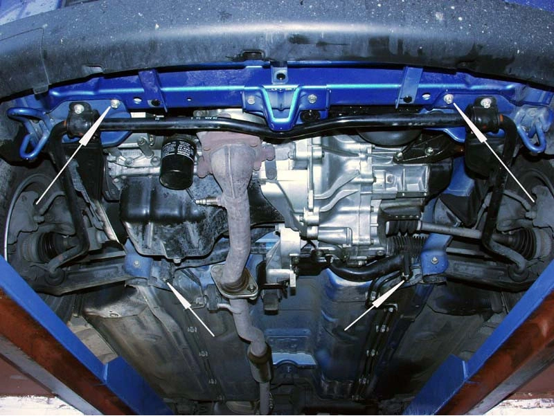 Bunnplate stål Subaru Justy 2003 - 2007 | Motordeksel - Beskyttelse deksel under motor – bilde 4