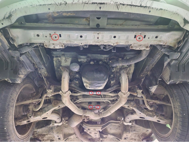 Bunnplate stål Subaru Legacy III 1998 - 2003 | Motordeksel - Beskyttelse deksel under motor – bilde 5