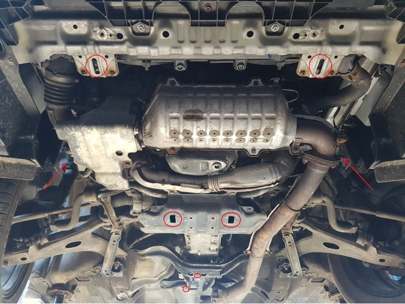 Bunnplate stål Subaru XV 2011 - 2017 | Girkassedeksel for manuell girkasse - Beskyttelse deksel under girkasse – bilde 7