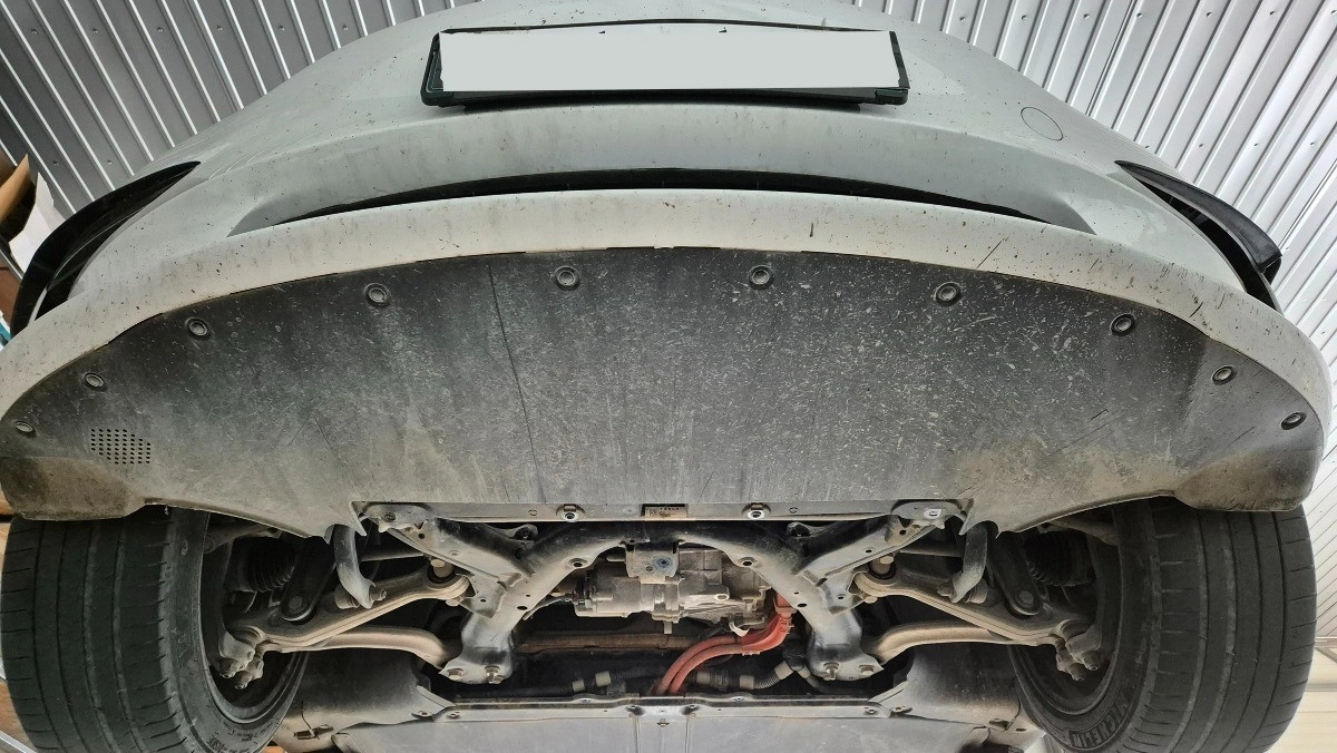 Bunnplate stål Tesla Model 3 2017 -> / Tesla Model Y 2020 - 2025 │ Elektrisk motor foran - AWD Beskyttelse deksel under elmotor – bilde 7