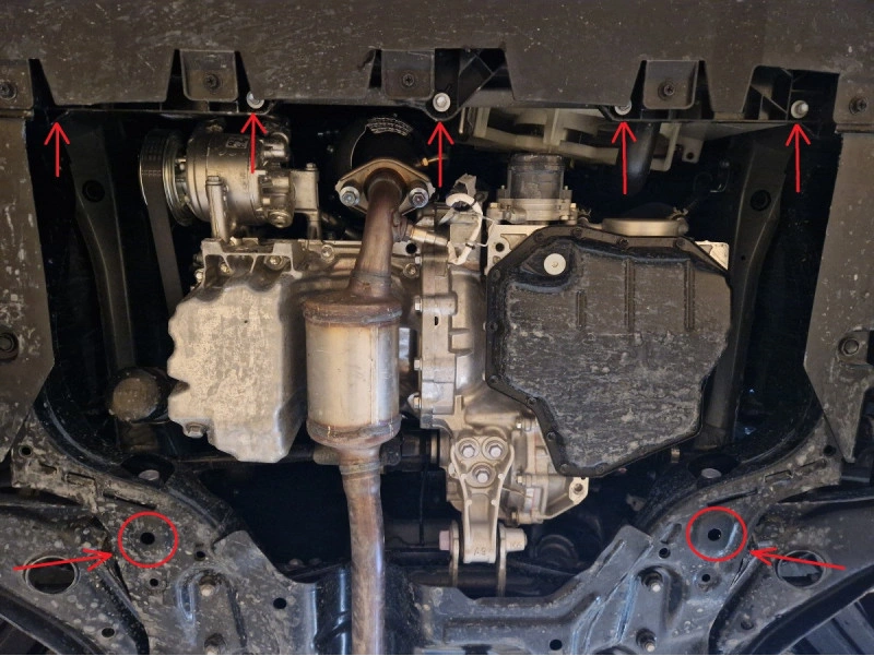 Bunnplate stål Toyota Aygo X 2022 -> | Motordeksel - Beskyttelse deksel under motor – bilde 5