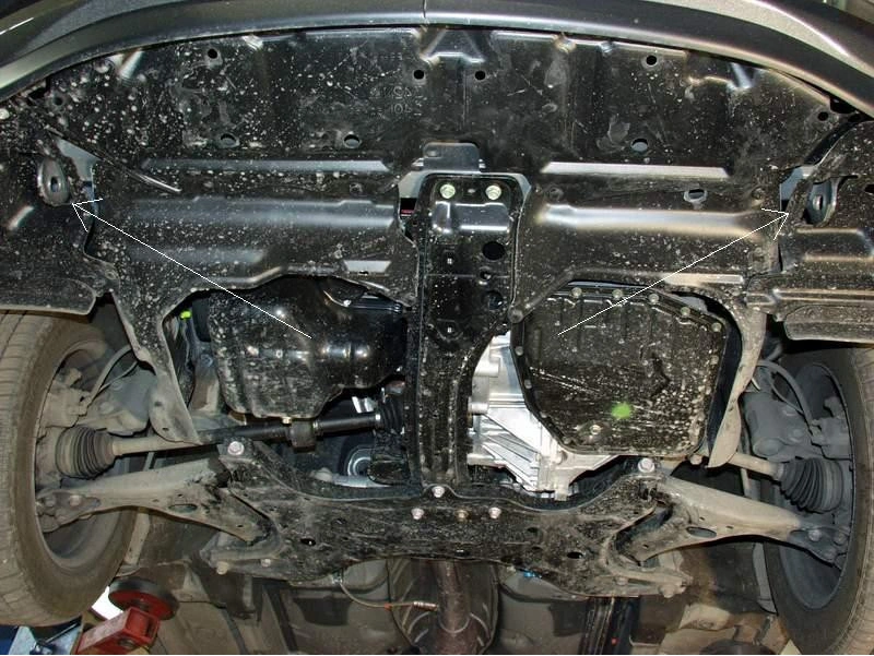 Bunnplate stål Toyota Corolla (E120 / E130) 2002 - 2007 | Motordeksel - Beskyttelse deksel under motor – bilde 4