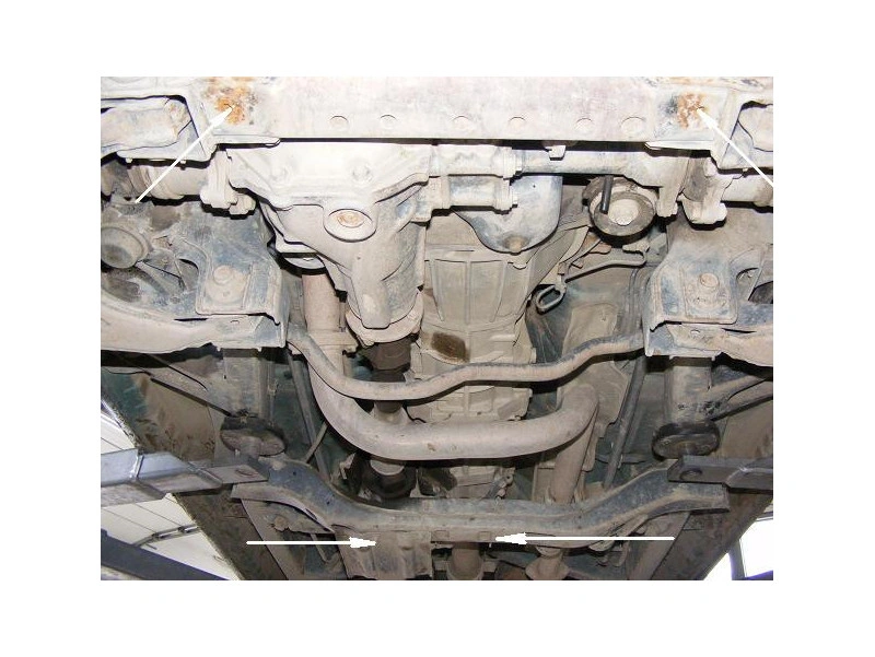 Bunnplate stål Toyota Hilux 2000 - 2004 | Girkassedeksel - Beskyttelse deksel under girkasse – bilde 3
