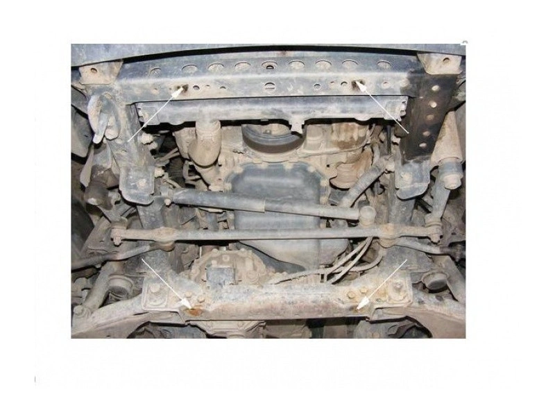 Bunnplate stål Toyota Hilux 2000 - 2004 | Motordeksel - Beskyttelse deksel under motor Image 2