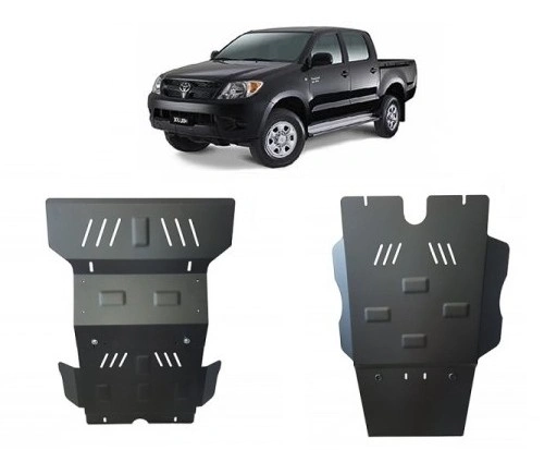 Bunnplate stål Toyota Hilux VII 2005 - 2015 │ Beskyttelse deksel under motor + girkasse + differensial