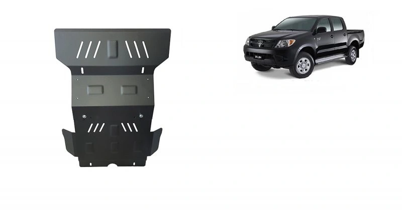 Bunnplate stål Toyota Hilux VII 2005 - 2015 │ Beskyttelse deksel under motor + girkasse + differensial – bilde 2