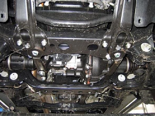Bunnplate stål Toyota Hilux VII 2005 - 2015 │ Beskyttelse deksel under motor + girkasse + differensial – bilde 5